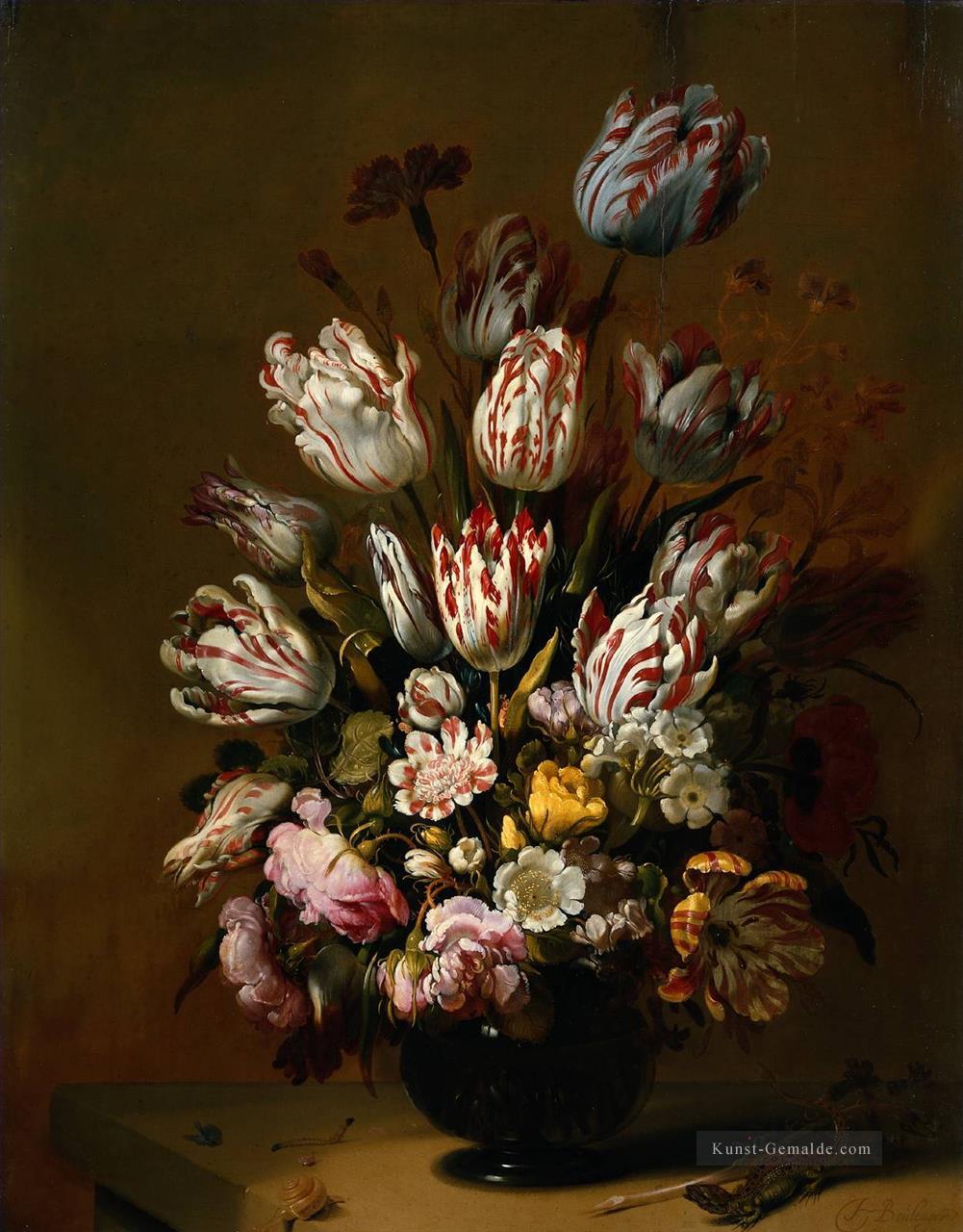 Hans Bollongier Stillleben mit Blumen Blumeing Ölgemälde